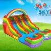 12ft Rainbow Kids Double Slide (Dry/Wet)
