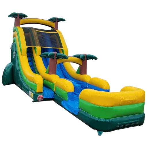 19' 2-Lane Palm Tree Screamer Slide - Slip n Splash - Image 4