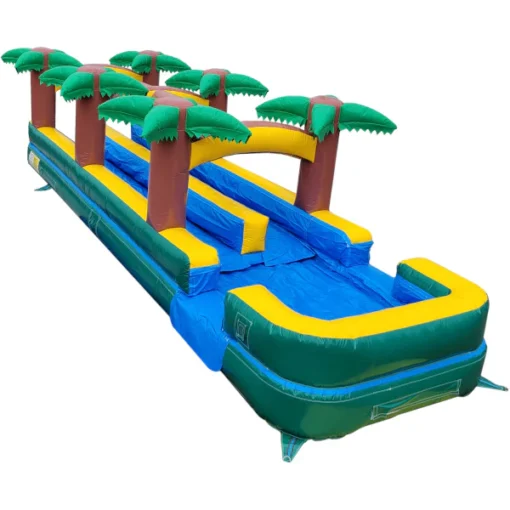 19' 2-Lane Palm Tree Screamer Slide - Slip n Splash - Image 3