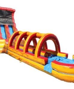 19' 2-Lane Volcano Screamer Slide - Slip n Splash