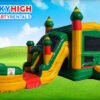 2-Lane Fiesta Bounce House Combo w/ (Dry or Wet/Water Slide)