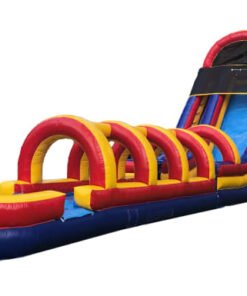 20ft Rainbow Screamer Slide w/ Slip N Slide