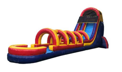 20ft Rainbow Screamer Slide w/ Slip N Slide
