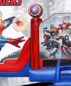 3in1 Marvel Avengers EZ Bounce House Combo w/ (Dry or Wet/Water Slide)