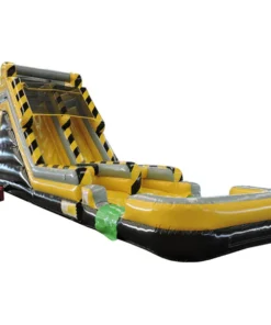 45' 2-Lane Construction Slide With Removable Pool
