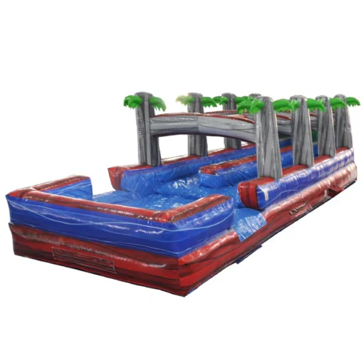 Dual Lane Purple Slip n Splash with Pool - Image 2