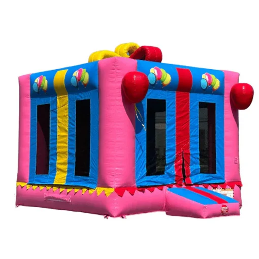 Blue / Pink Gift Box Bouncer