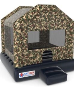 Camo Military Bounce House Moonwalk