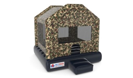 Camo Military Bounce House Moonwalk