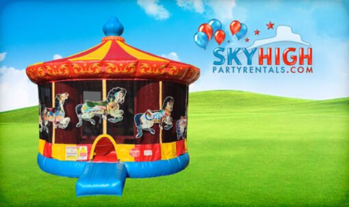 Carousel Bounce House Moonwalk