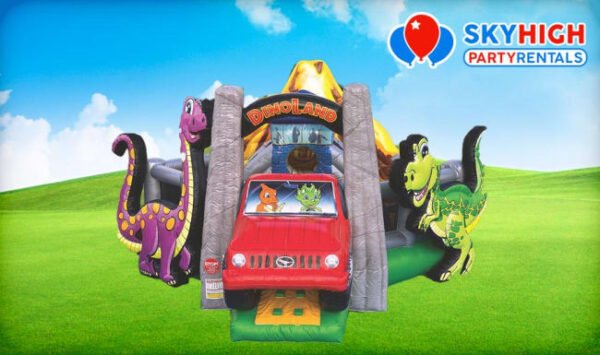 Dinosaur Land Playzone Toddler Bounce House Combo