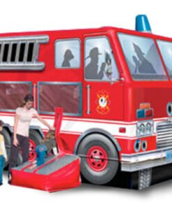 Fire Truck Bounce House Moonwalk