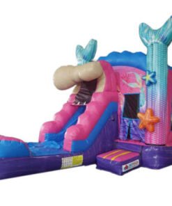 Mermaid Bounce House Combo w/ Wet or Dry Water Slide