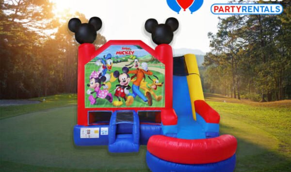 Mickey 6in1 Bounce House Combo (Dry or Wet/Water Slide)