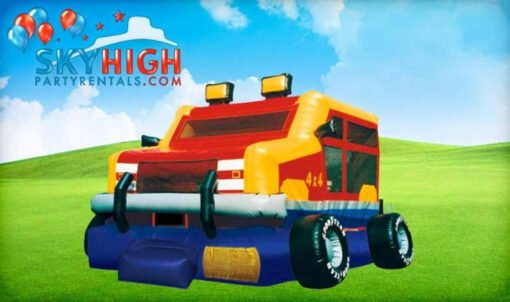 Monster Truck Bounce House Moonwalk