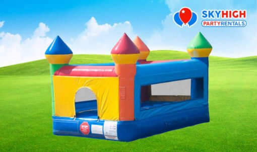 Multi Color Tiny Castle Indoor/Outdoor Bounce House