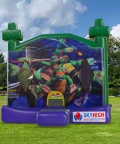 Ninja Turtle Bounce House Combo w/ (Dry or Wet/Water Slide)