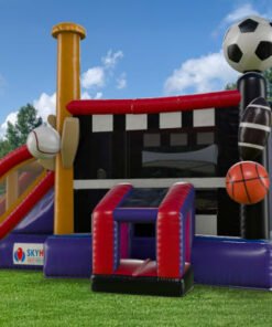 Sports Combo EZ Bouncer with Wet or Dry Slide