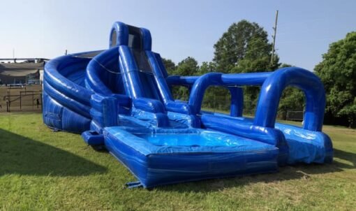 Triple Ocean Helix Dual Lane Slide w/ Slip N Slide