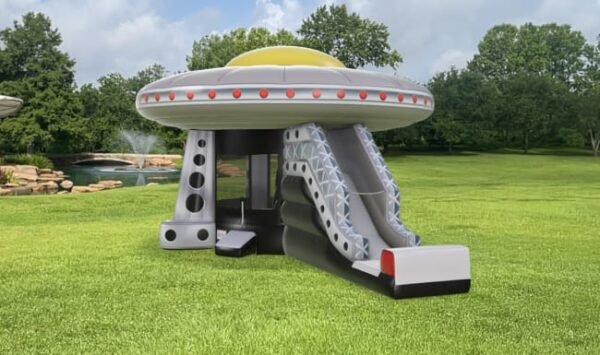 UFO Spaceship Bounce House Moonwalk with Slide